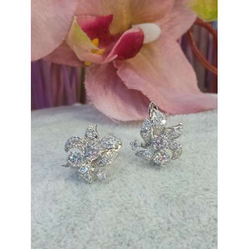 Сережки з цирконами