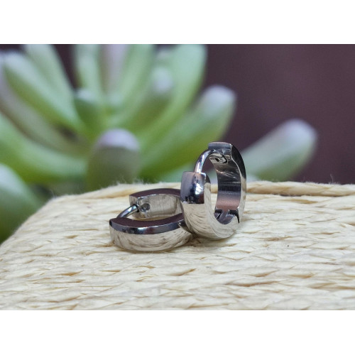Сережки кільця сталь 1,0см