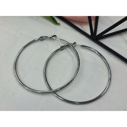 Сережки кільця сталь 5,0см