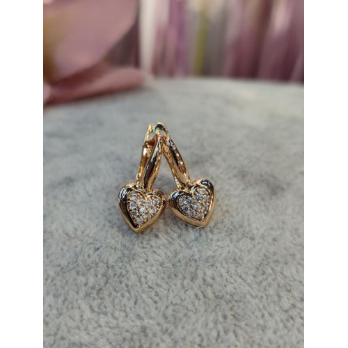 Сережки сердечка