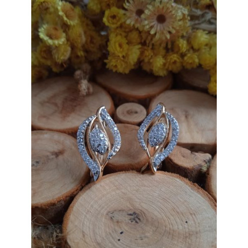 Сережки з цирконами