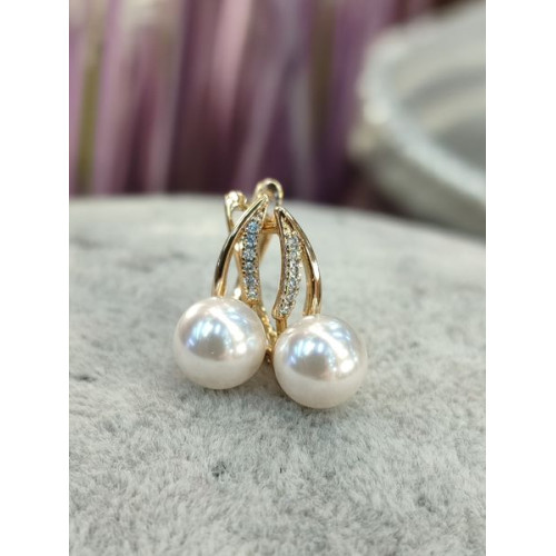 Сережки з перлинками