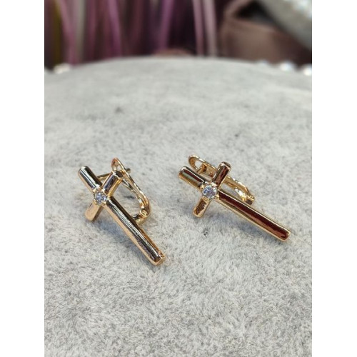 Сережки хрестики Сережки хрестики