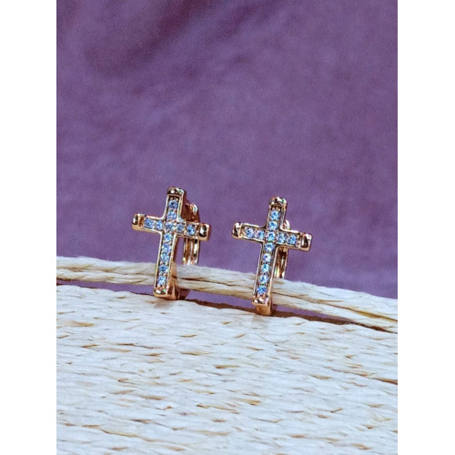 Сережки хрестики Сережки хрестики