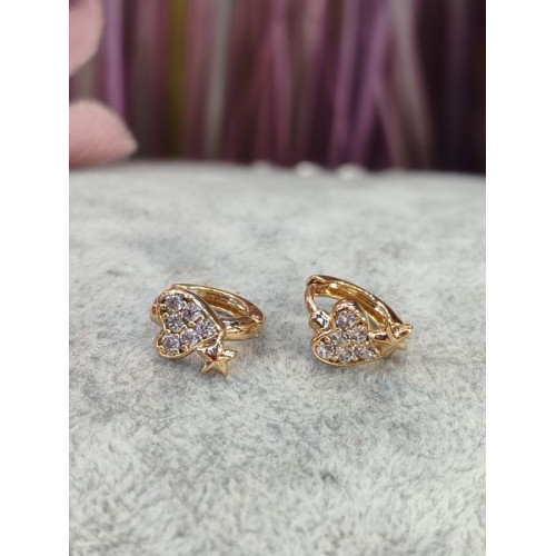 Сережки сердечка