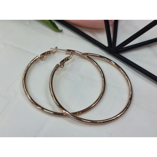 Сережки кільця сталь 5,0 см Сережки кільця сталь 5,0 см