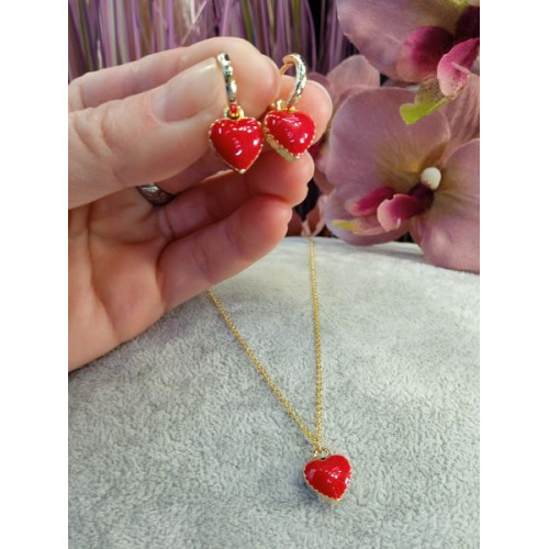 Сережки сердечка Сережки сердечка