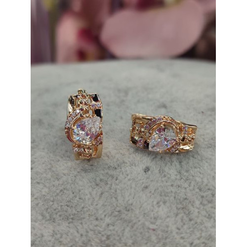 Сережки з цирконами