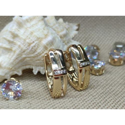 Сережки з цирконами Сережки з цирконами