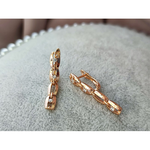 Сережки з цирконами