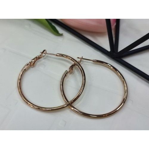 Сережки кільця сталь 4,0 см Сережки кільця сталь 4,0 см