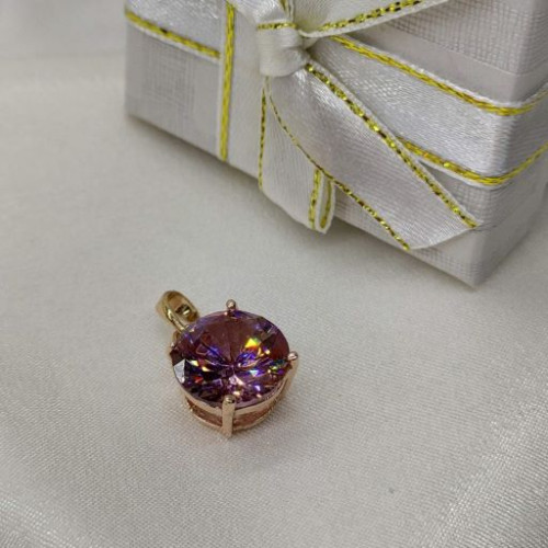 Кулон рожевый циркон Кулон рожевый циркон