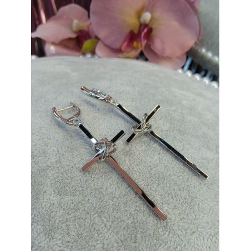 Сережки хрестики Сережки хрестики