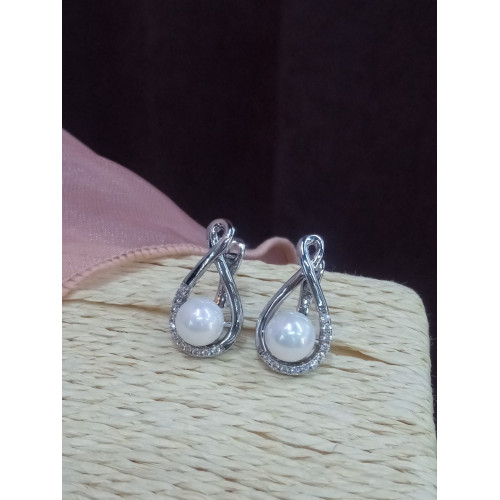 Сережки з перлинками