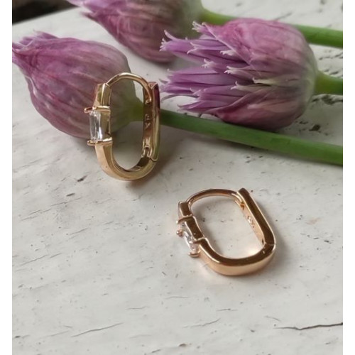 Сережки з цирконом