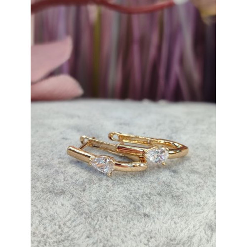 Сережки з цирконом