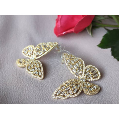 Сережки жовті метелики Сережки жовті метелики