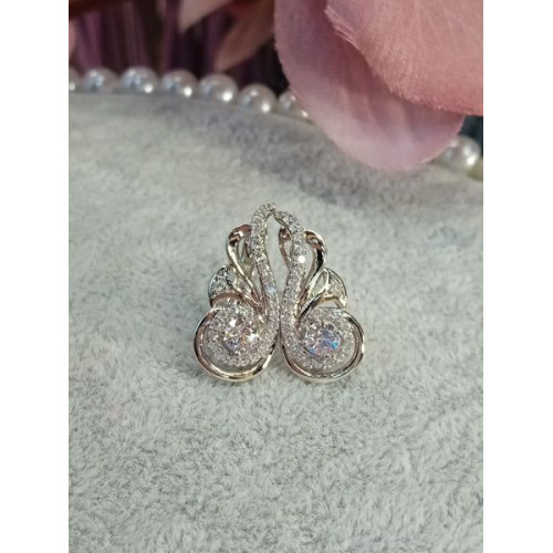 Сережки з цирконами