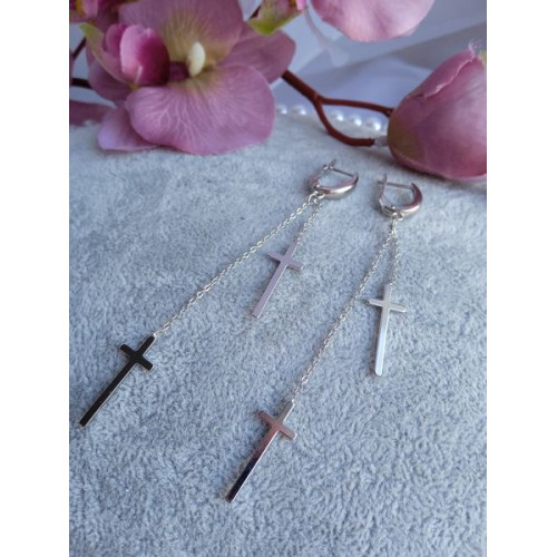 Сережки хрестики Сережки хрестики