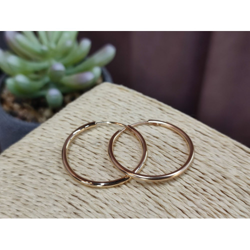 Сережки кільця 3см