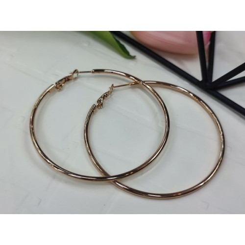 Сережки кільця сталь 6,0см Сережки кільця сталь 6,0см