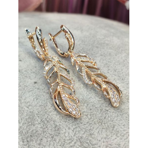 Сережки з цирконами