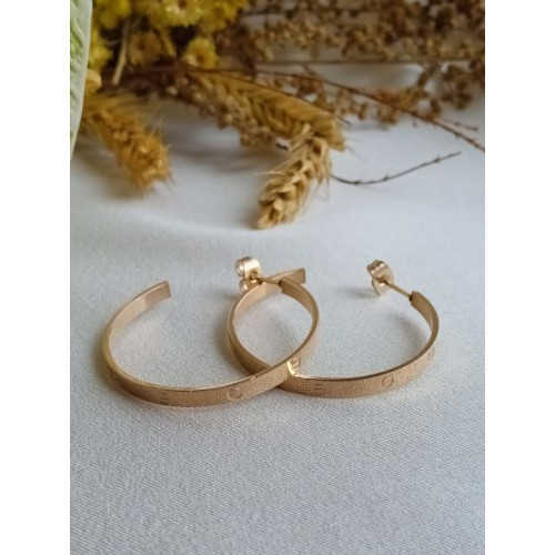Сережки кільця сталь