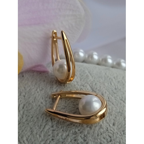 Сережки з перлинками