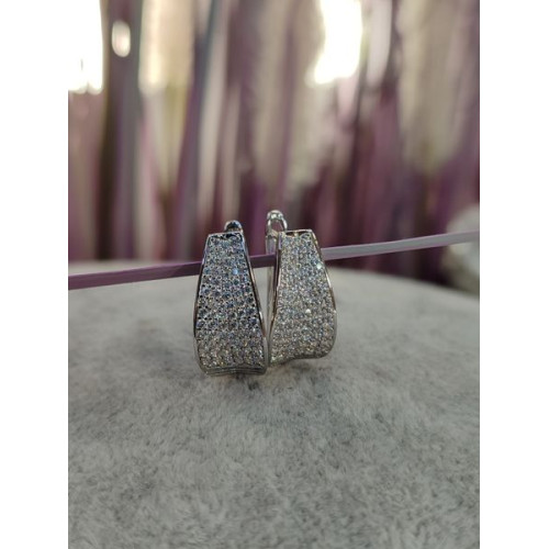 Сережки з цирконами