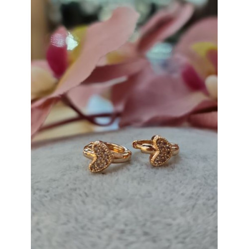 Сережки сердечка