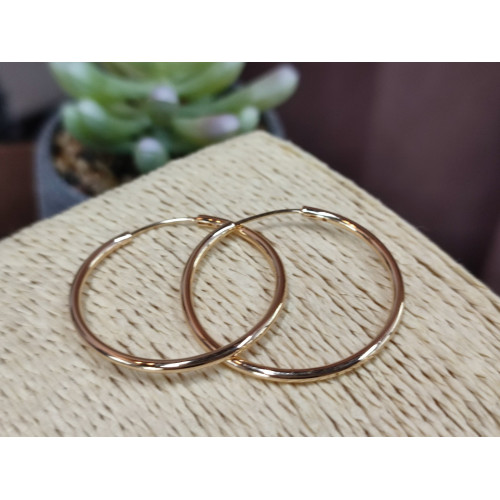 Сережки кільця 3см
