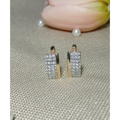 Сережки з цирконами