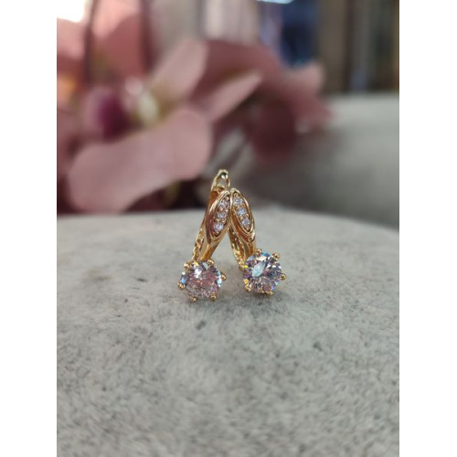 Сережки з цирконами 