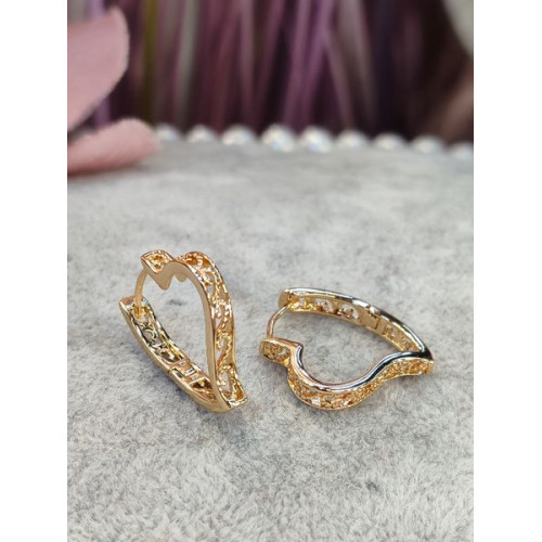 Сережки сердечка