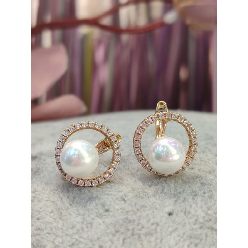 Сережки з перлинками