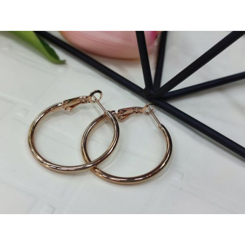 Сережки кільця сталь 3,0см Сережки кільця сталь 3,0см