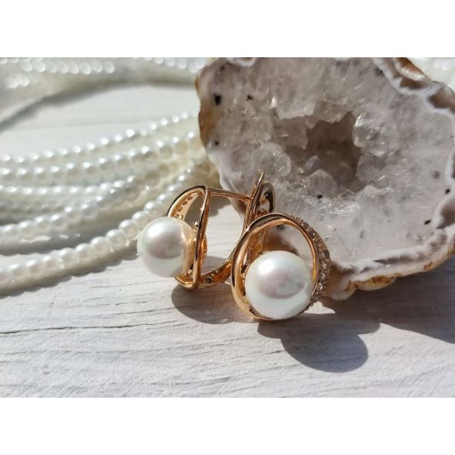 Сережки з перлинками