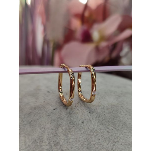 Сережки з цирконом