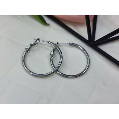 Сережки кільця сталь 2,3см