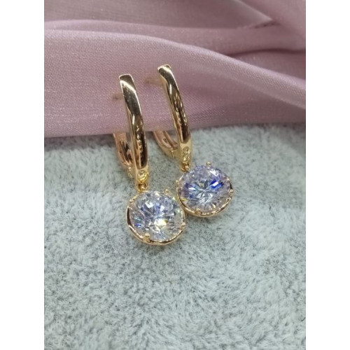 Сережки з цирконом