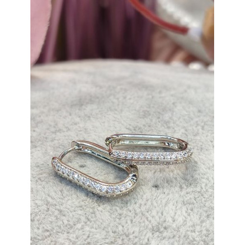 Сережки з цирконами